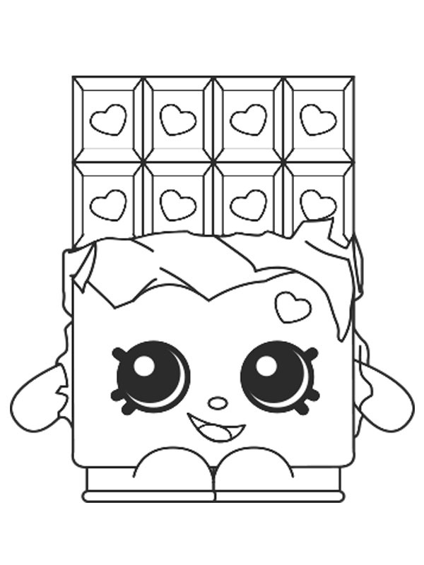 Dibujo de Chocolate Travieso para Colorear Dibujo de Chocolate Travieso para Colorear