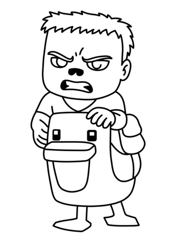 Dibujo de Jinete avícola para Colorear Dibujo de Jinete avícola para Colorear