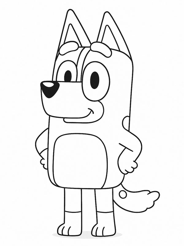 Dibujo de Chilli Heeler para Colorear Dibujo de Chilli Heeler para Colorear
