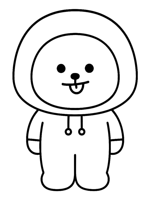 Dibujo de Chimmy (BT21) para Colorear Dibujo de Chimmy (BT21) para Colorear
