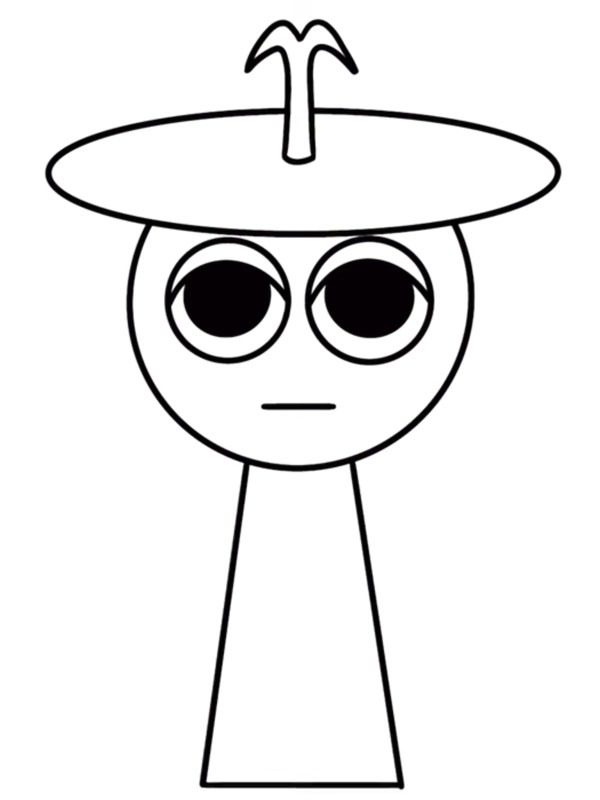 Dibujo de Clukr Incredibox Sprunki para Colorear Dibujo de Clukr Incredibox Sprunki para Colorear