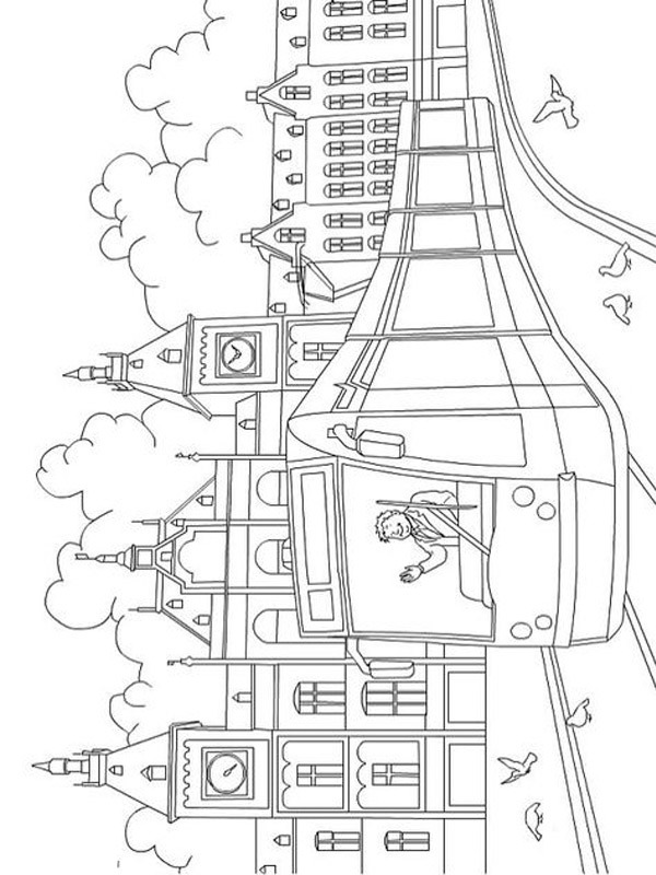 Dibujo de tranvía combinado amsterdam central para Colorear Dibujo de tranvía combinado amsterdam central para Colorear