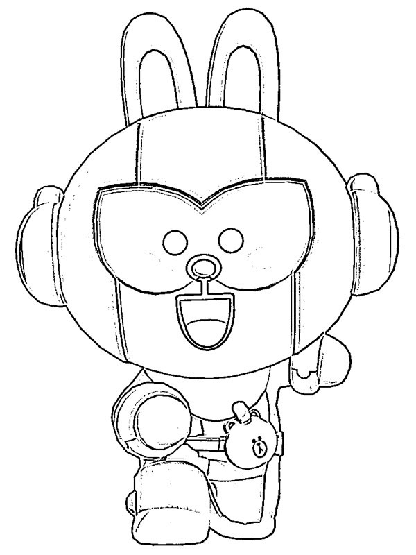Dibujo de Cony Max Brawl Stars para Colorear Dibujo de Cony Max Brawl Stars para Colorear