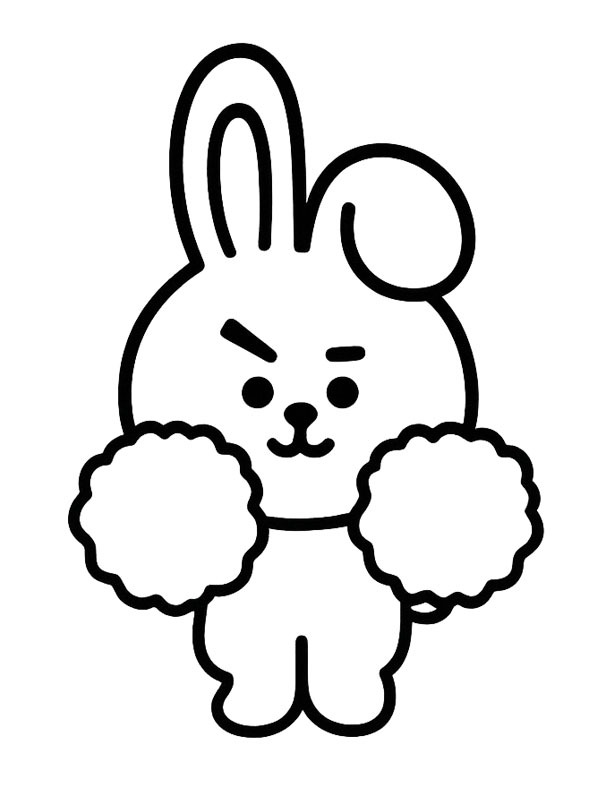 Dibujo de Cooky (BT21) para Colorear Dibujo de Cooky (BT21) para Colorear