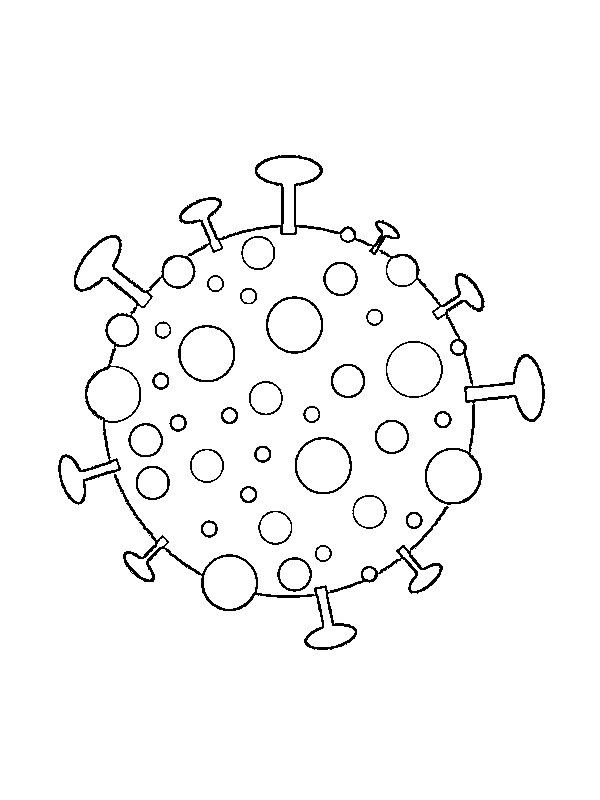 Dibujo de Coronavirus para Colorear