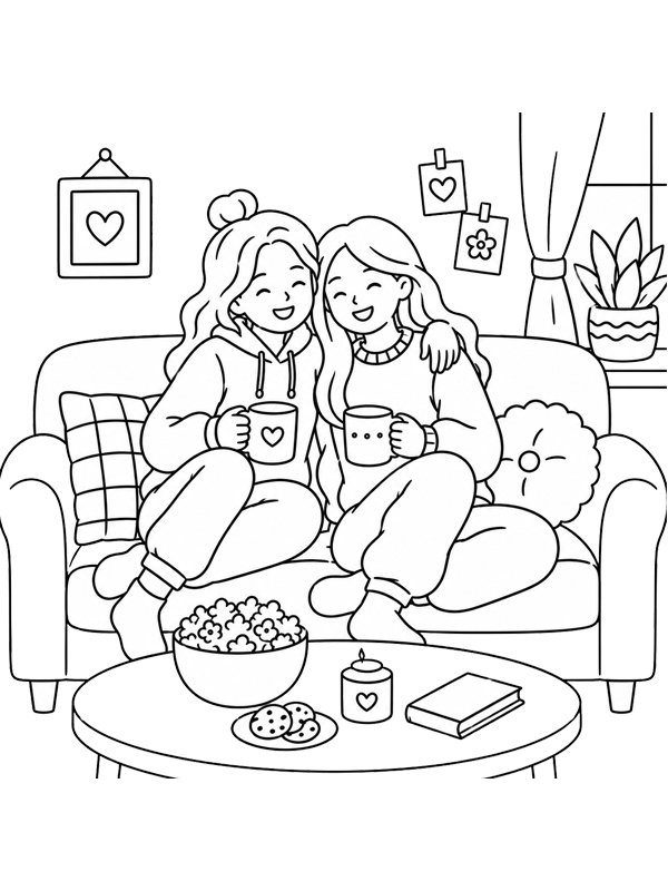 Dibujo de Cozy BFF para Colorear Dibujo de Cozy BFF para Colorear
