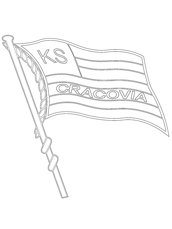 Dibujo de KS Cracovia para Colorear Dibujo de KS Cracovia para Colorear