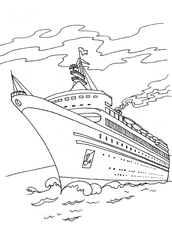 Dibujo de Crucero para Colorear