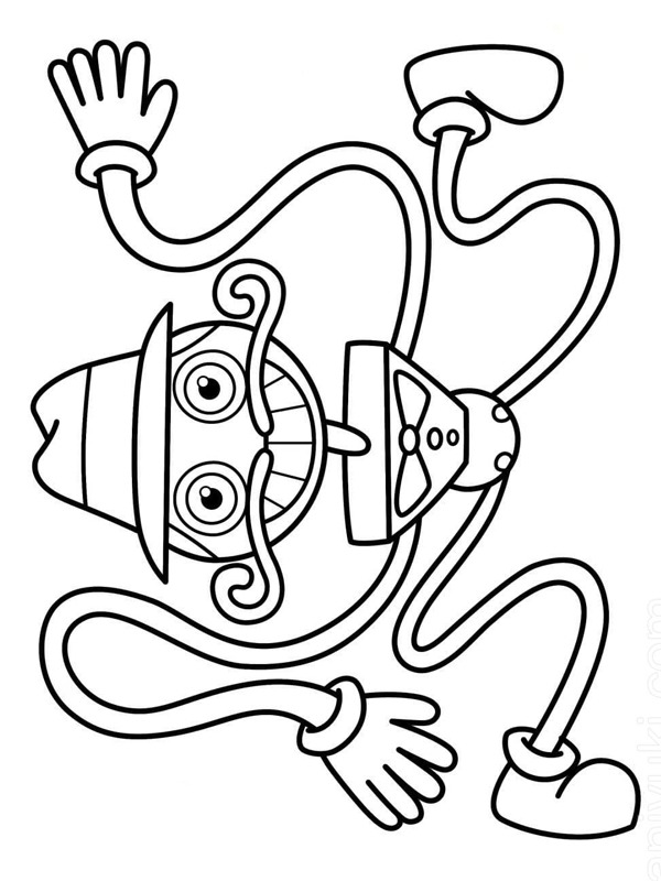 Dibujo de Daddy Long Legs para Colorear Dibujo de Daddy Long Legs para Colorear