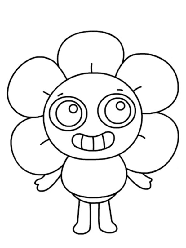 Dibujo de Dandy Dandy's World para Colorear Dibujo de Dandy Dandy's World para Colorear