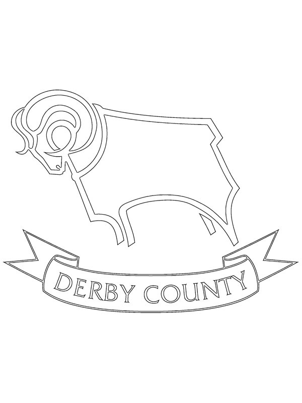 Dibujo de Derby County Football Club para Colorear