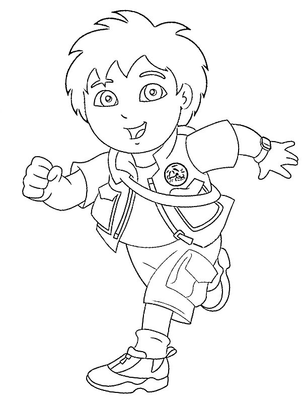 Dibujo de Diego para Colorear Dibujo de Diego para Colorear