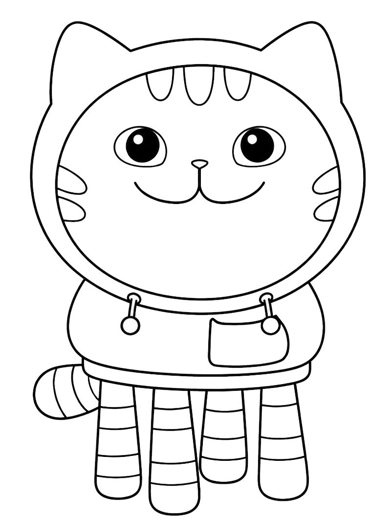 Dibujo de DJ Capucha (La casa de mu&ntilde;ecas de Gabby) para Colorear