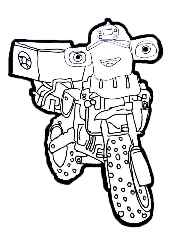 Dibujo de Don Hoopla Ricky Zoom para Colorear Dibujo de Don Hoopla Ricky Zoom para Colorear