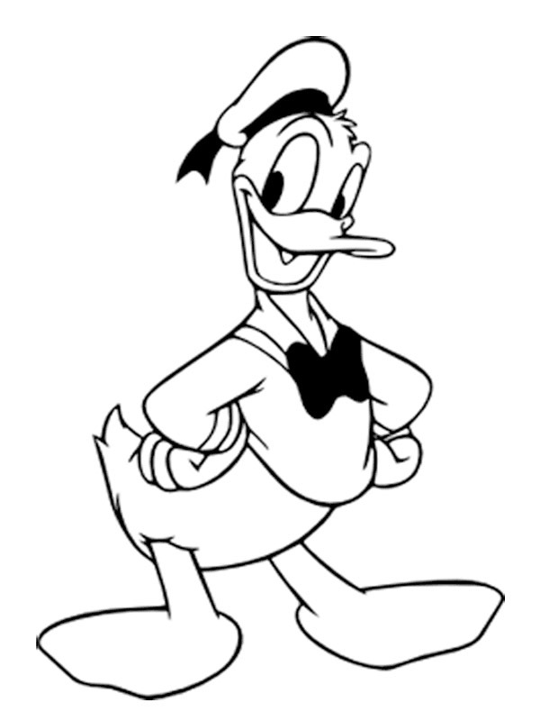 Dibujo de Pato Donald para Colorear