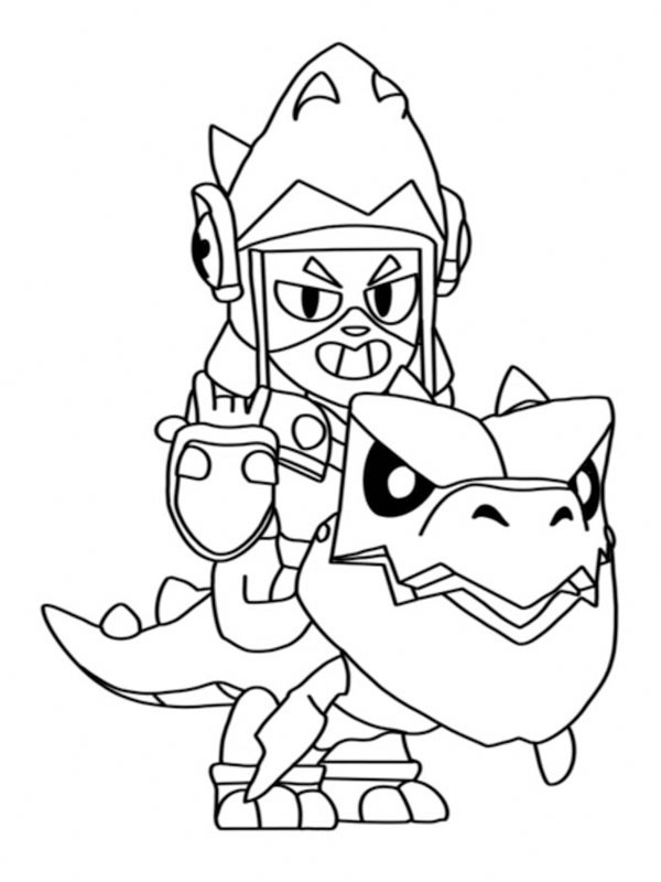 Dibujo de Draco Brawl Stars para Colorear Dibujo de Draco Brawl Stars para Colorear