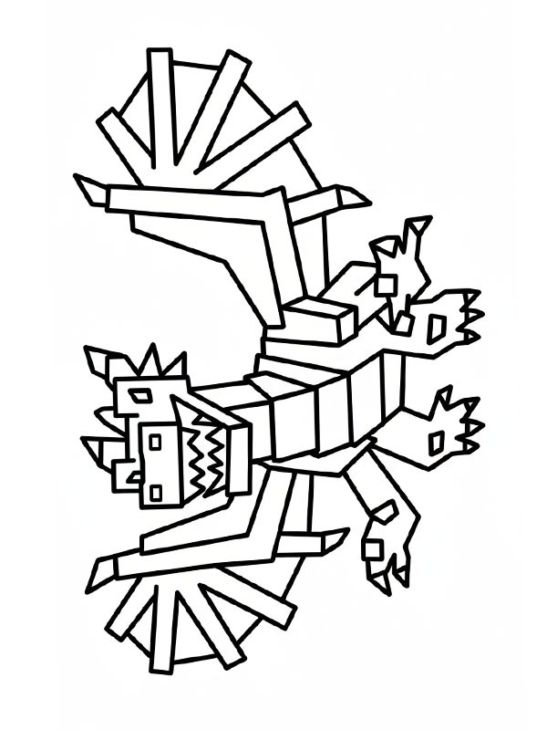 Dibujo de Dragon Cannelloni (Steal a Brainrot) para Colorear Dibujo de Dragon Cannelloni (Steal a Brainrot) para Colorear