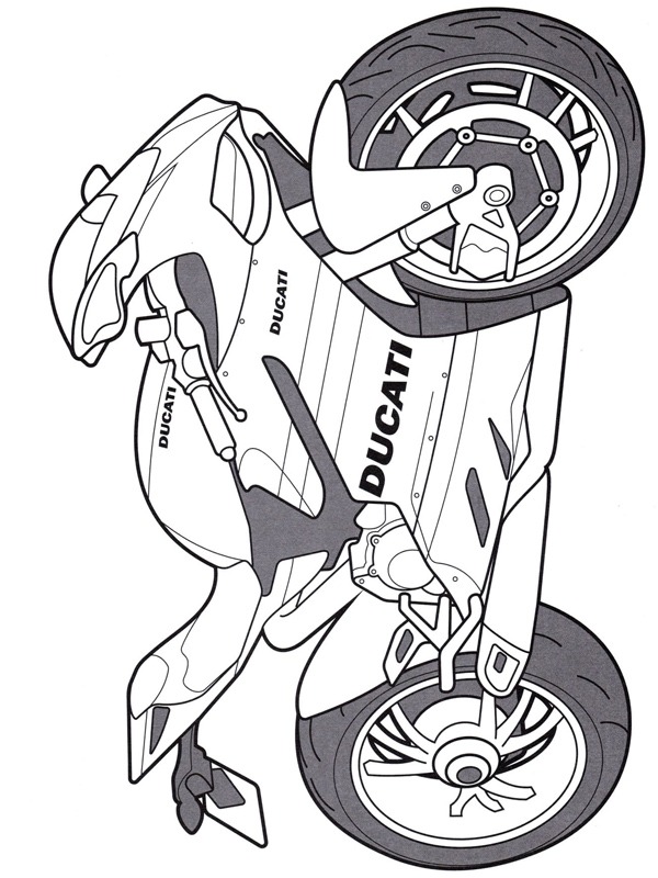 Dibujo de Ducati Panigale para Colorear