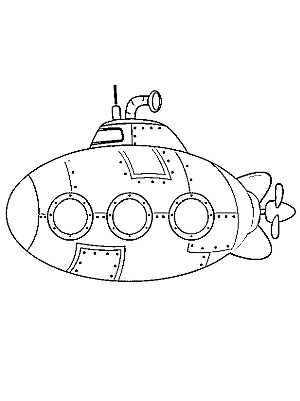 Dibujo de Submarino para Colorear