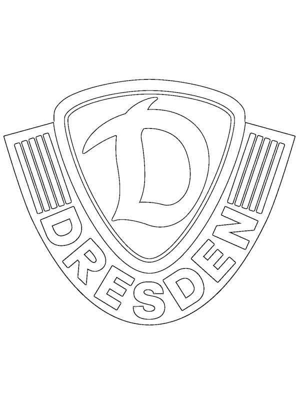 Dibujo de Dinamo Dresde para Colorear Dibujo de Dinamo Dresde para Colorear