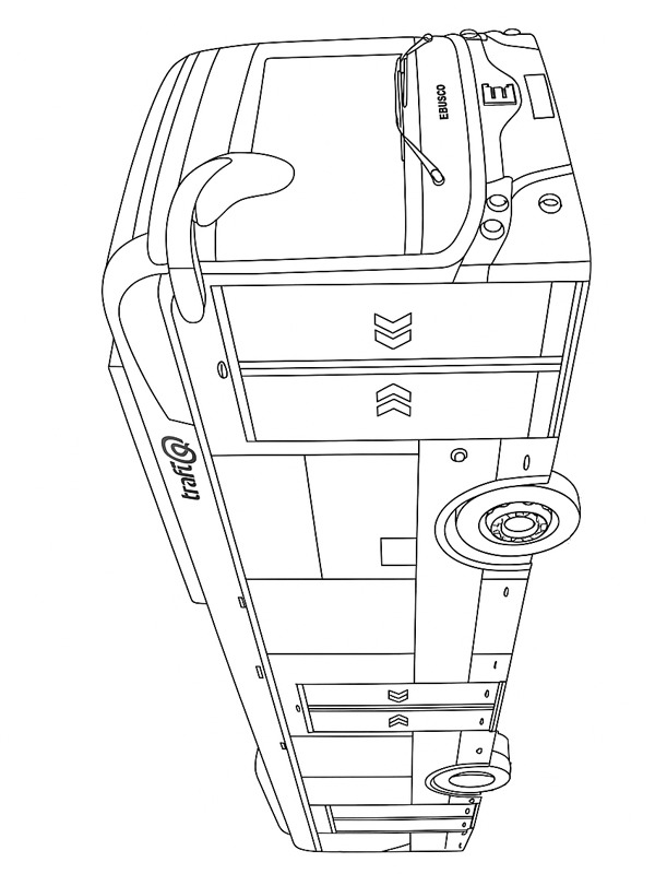 Dibujo de Ebusco Bus urbano para Colorear Dibujo de Ebusco Bus urbano para Colorear