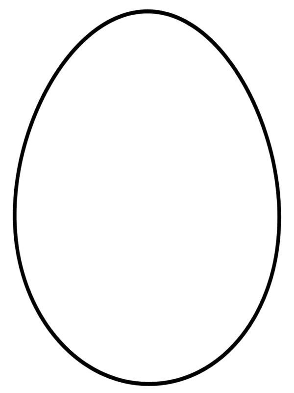 Dibujo de Huevo para Colorear Dibujo de Huevo para Colorear