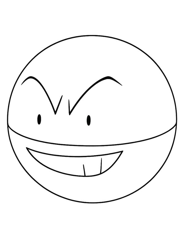 Dibujo de Electrode (Pokémon) para Colorear Dibujo de Electrode (Pokémon) para Colorear