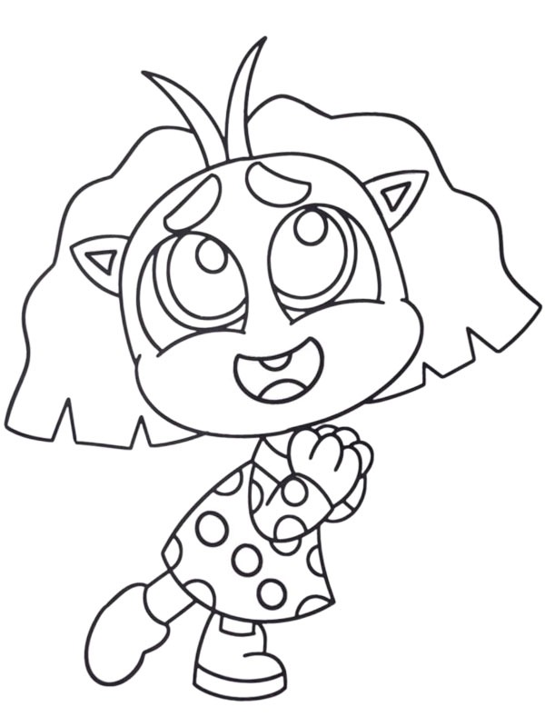 Dibujo de Envidia (Del revés) para Colorear Dibujo de Envidia (Del revés) para Colorear