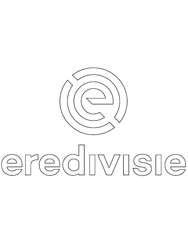 Dibujo de Logotipo de Eredivisie para Colorear Dibujo de Logotipo de Eredivisie para Colorear