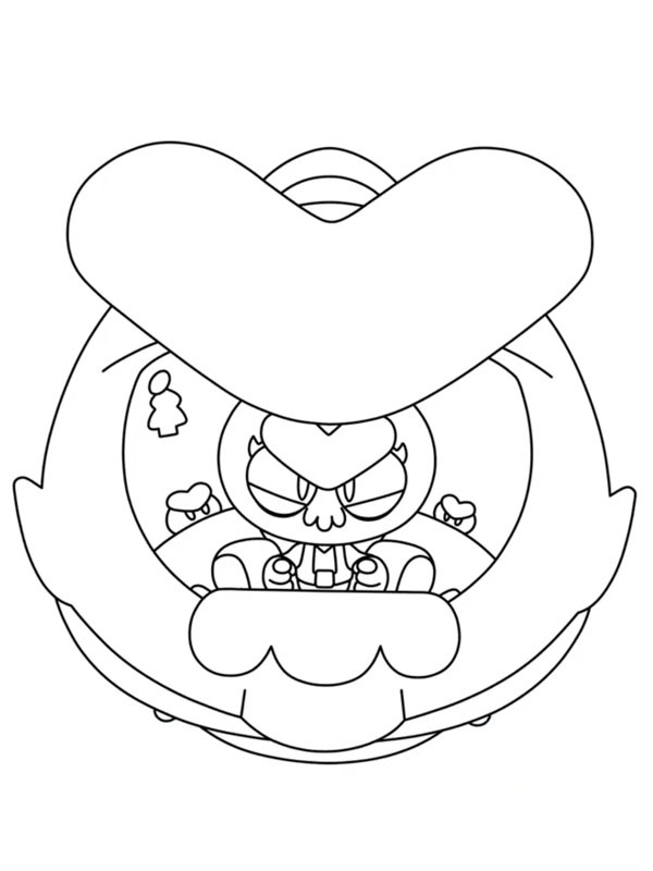 Dibujo de Eve brawl stars para Colorear Dibujo de Eve brawl stars para Colorear