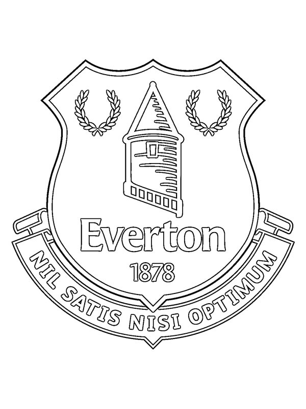 Dibujo de Everton Football Club para Colorear
