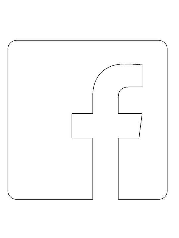 Dibujo de Logo de Facebook para Colorear