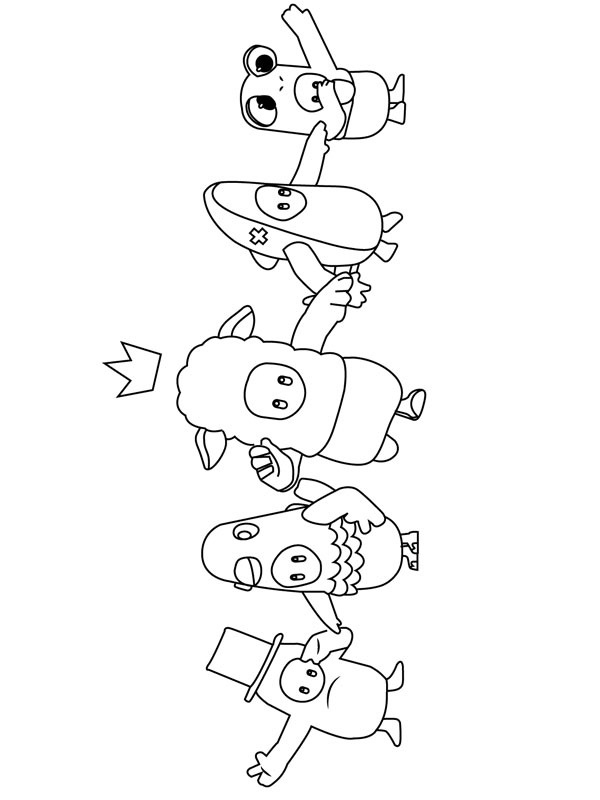 Dibujo de Chicos de otoño Personajes para Colorear Dibujo de Chicos de otoño Personajes para Colorear