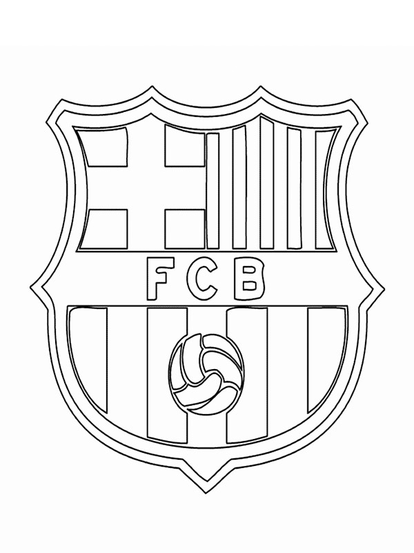 Dibujo de Fútbol Club Barcelona para Colorear