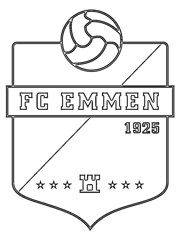 Dibujo de FC Emmen para Colorear