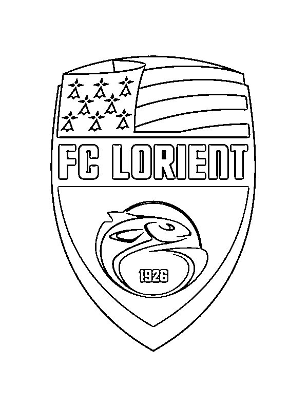 Dibujo de Football Club Lorient para Colorear