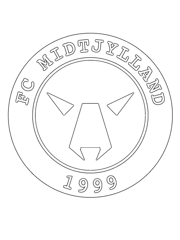 Dibujo de Football Club Midtjylland para Colorear
