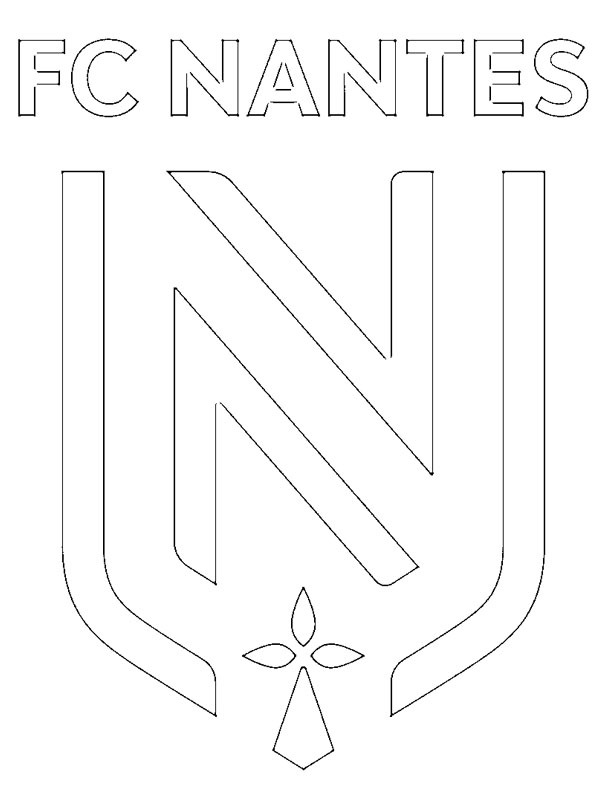 Dibujo de Football Club de Nantes para Colorear