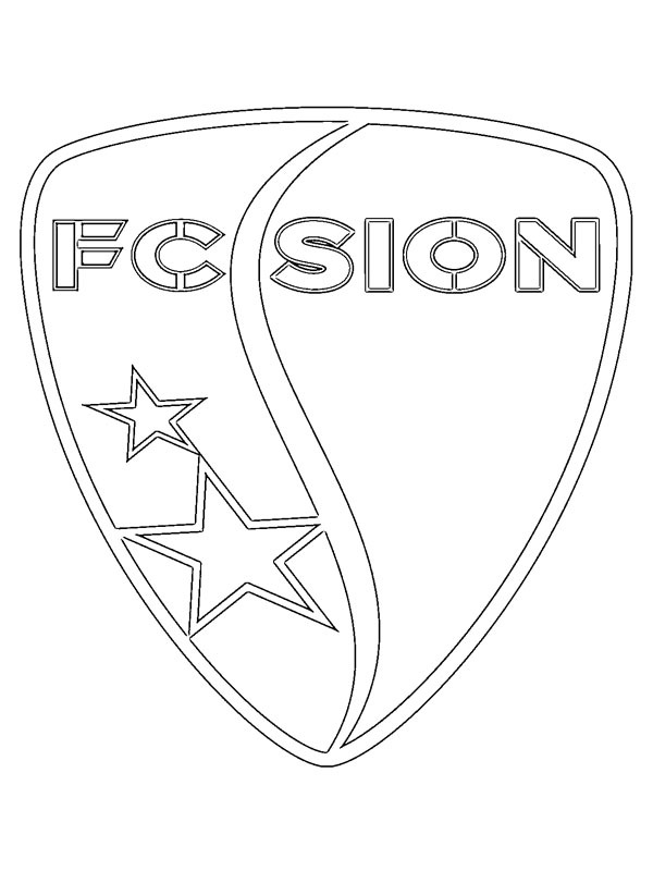 Dibujo de FC Sion para Colorear