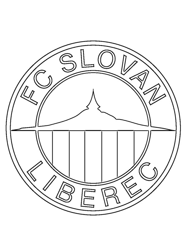 Dibujo de Football Club Slovan Liberec para Colorear Dibujo de Football Club Slovan Liberec para Colorear