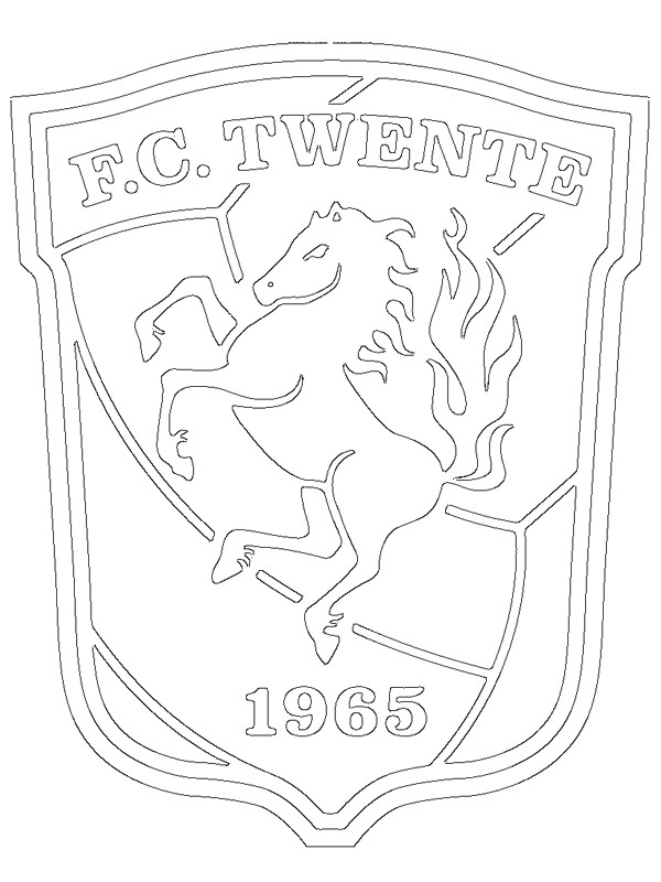 Dibujo de Football Club Twente para Colorear
