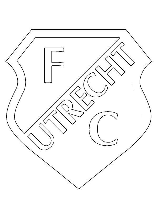 Dibujo de Football Club Utrecht para Colorear