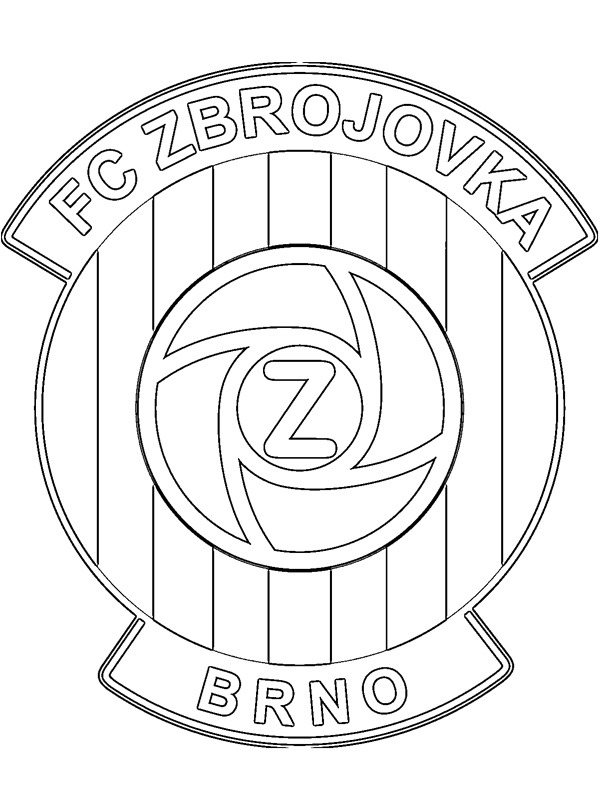 Dibujo de Football Club Zbrojovka Brno para Colorear