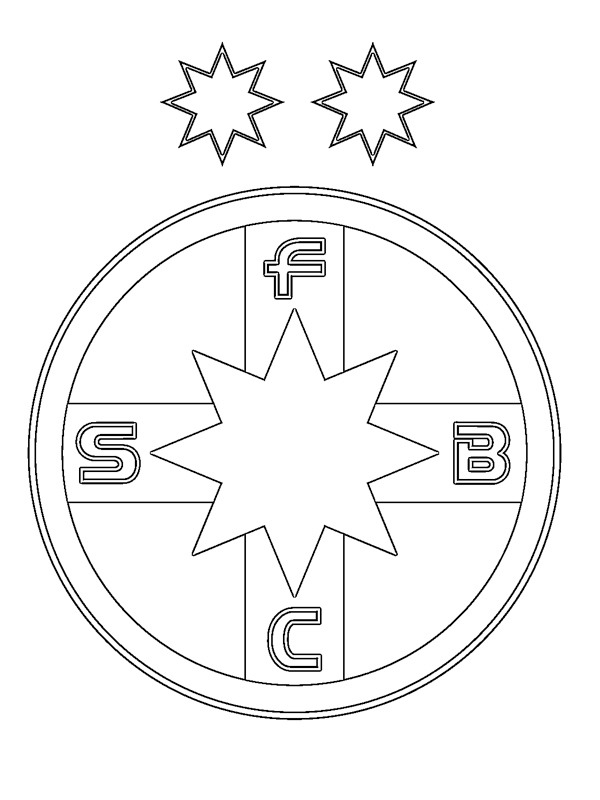 Dibujo de Fotbal Club FCSB para Colorear