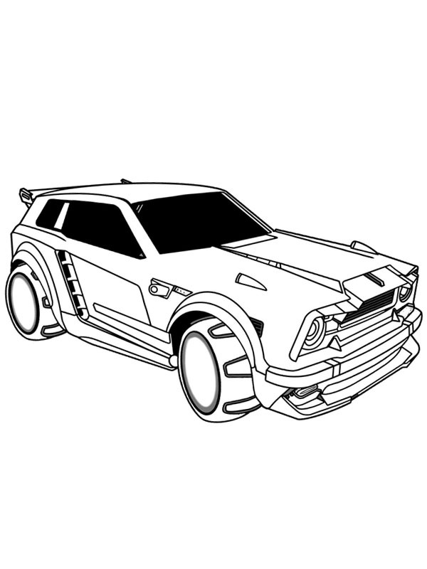 Dibujo de Fennec Rocket League para Colorear