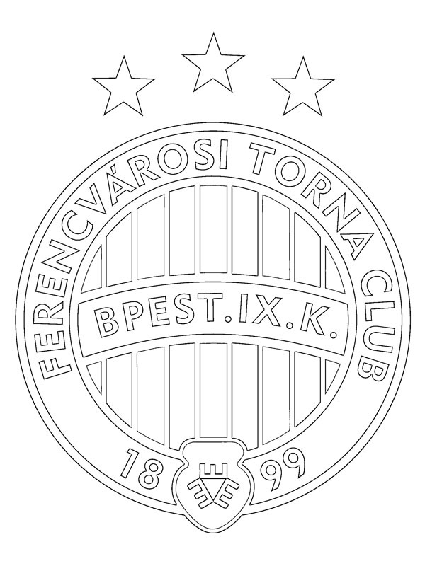 Dibujo de Ferencváros Torna Club para Colorear Dibujo de Ferencváros Torna Club para Colorear
