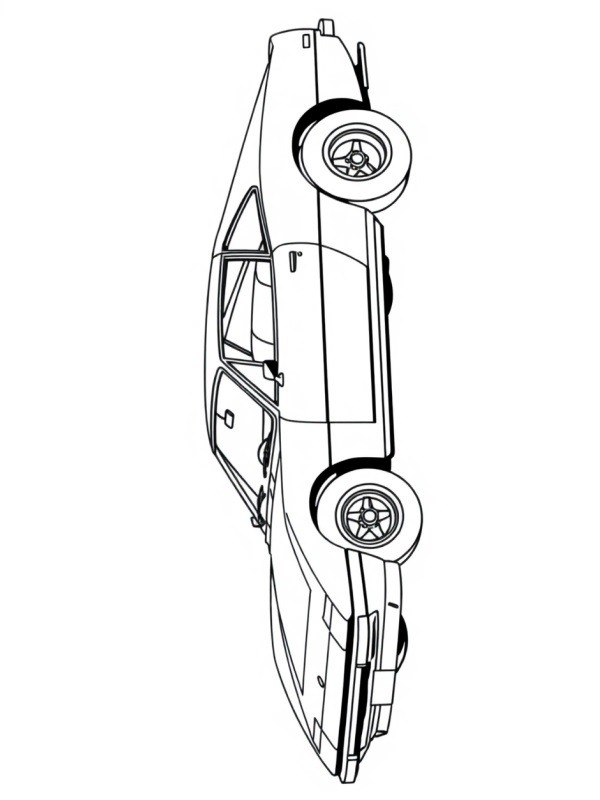 Dibujo de Ferrari 365 GTB/4 Daytona para Colorear Dibujo de Ferrari 365 GTB/4 Daytona para Colorear