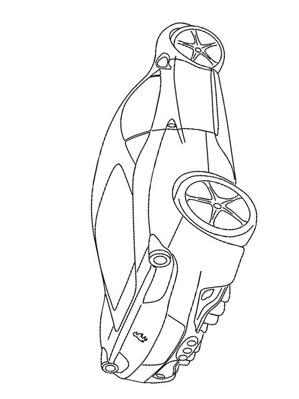 Dibujo de Ferrari 458 Italia para Colorear Dibujo de Ferrari 458 Italia para Colorear