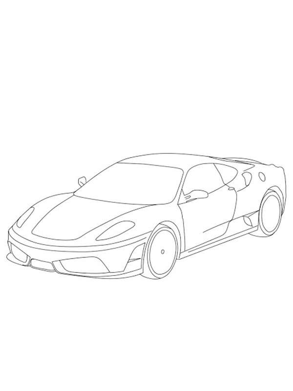 Dibujo de Ferrari F430 para Colorear Dibujo de Ferrari F430 para Colorear