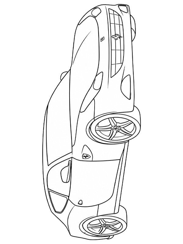 Dibujo de Ferrari FF para Colorear Dibujo de Ferrari FF para Colorear